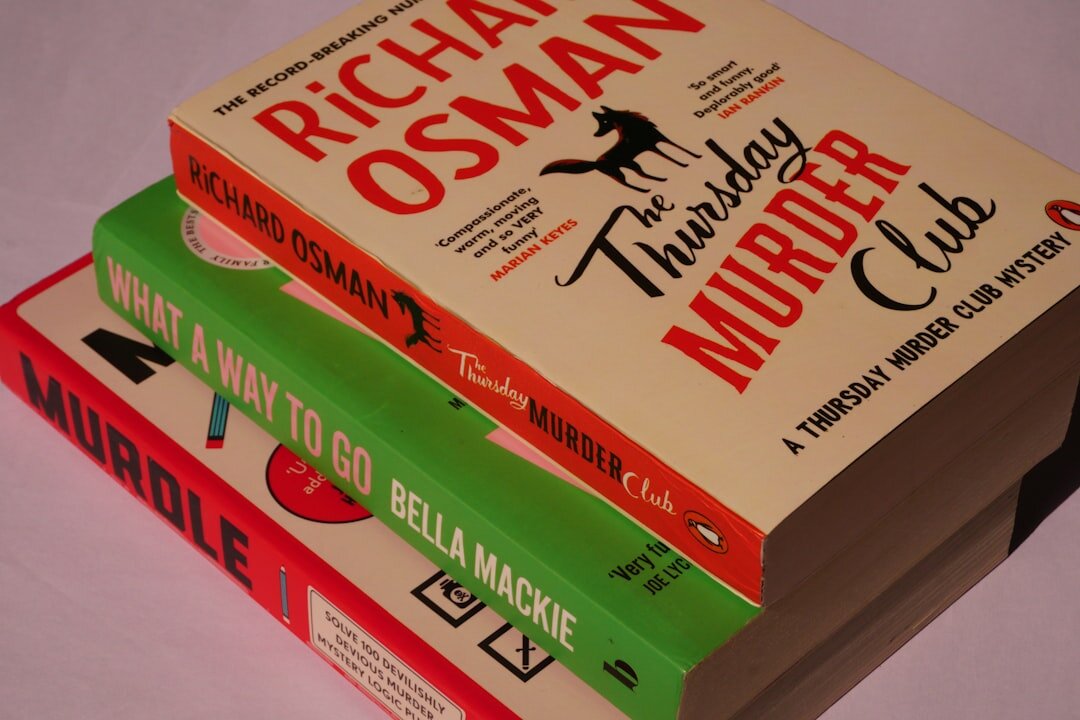 stack of crime novels