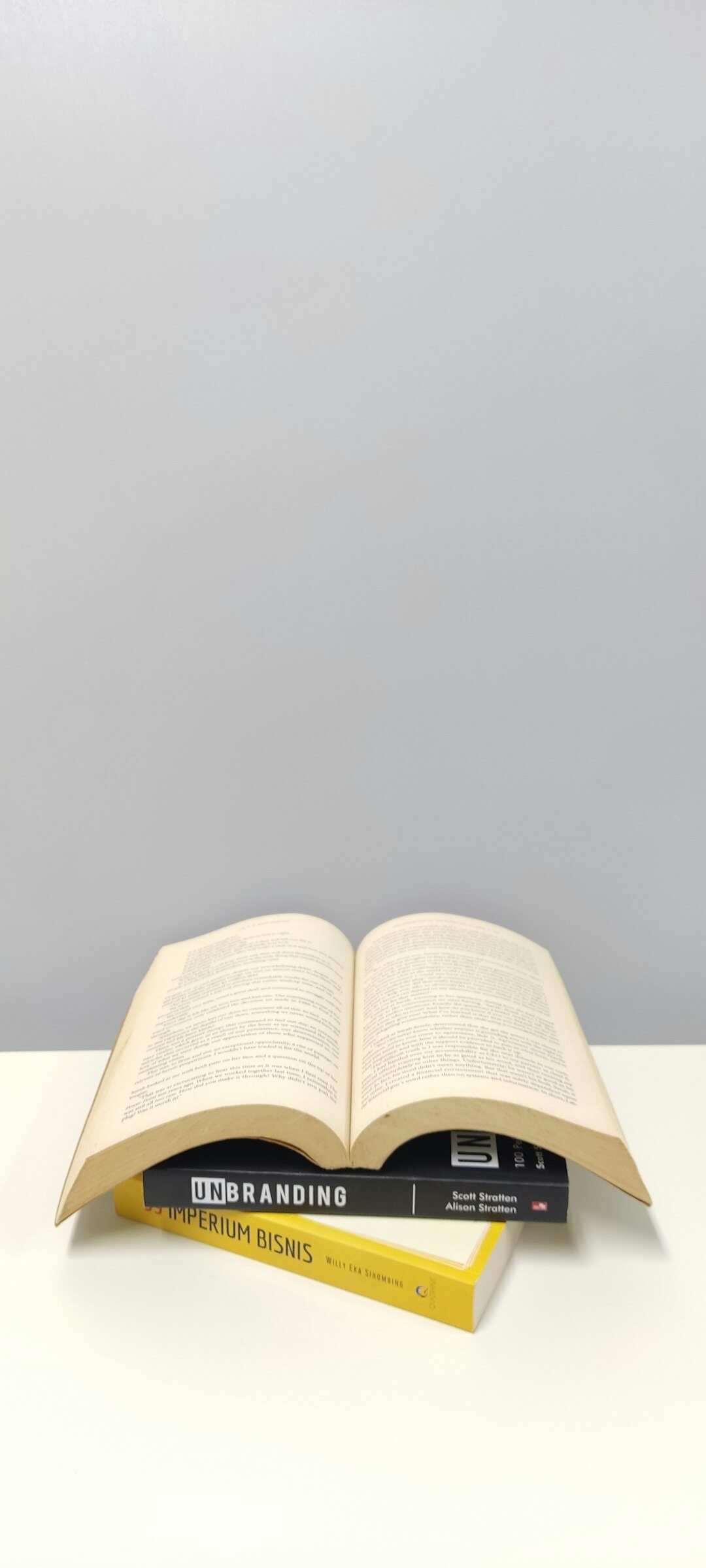 open book on table